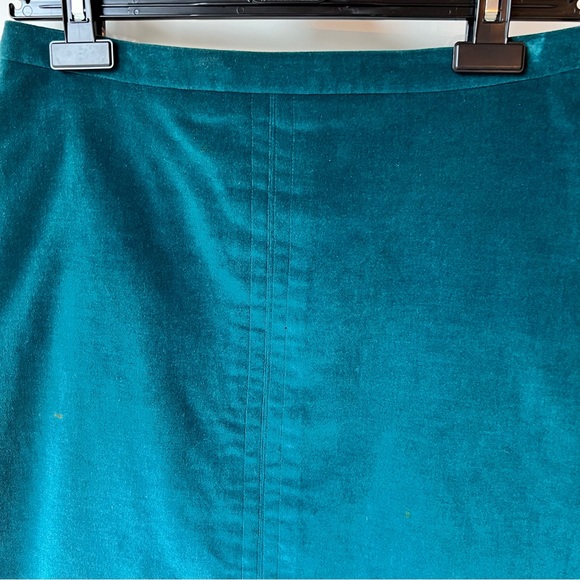 Vintage Phare Velvet Skirt in Dark Teal - Picture 5 of 9
